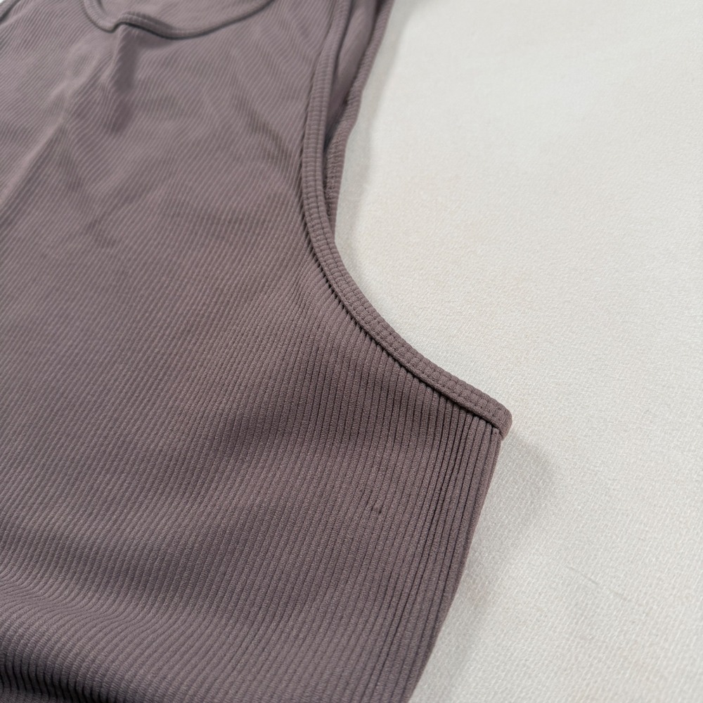 Abercrombie & Fitch XXL Soft A&F Ribbed Tank Bodysuit Brown NWT $45 Minimalist - Picture 8 of 12